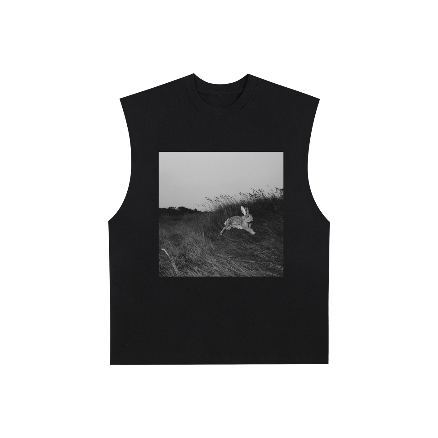 Raw Edge Cotton Tank Top