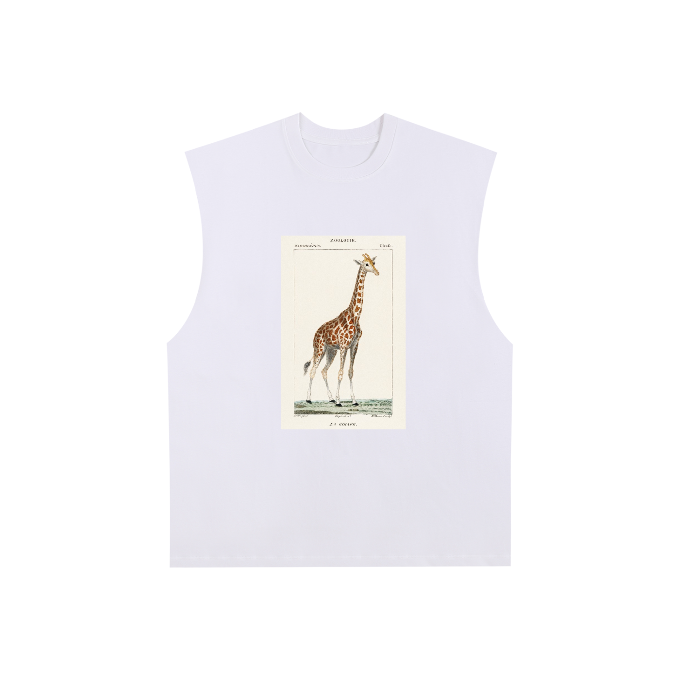 Raw Edge Cotton Tank Top