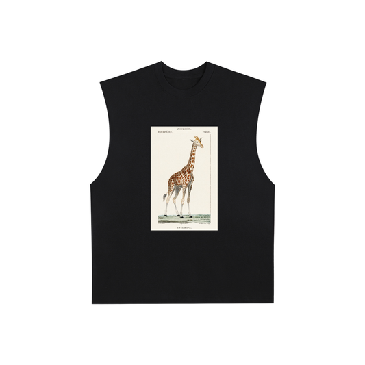 Raw Edge Cotton Tank Top